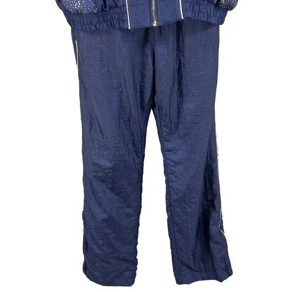 VTG NWT CabinCreek Womens M Jogging Track Suit 80s Blue Gold Lined Grannycore - Picture 8 of 16